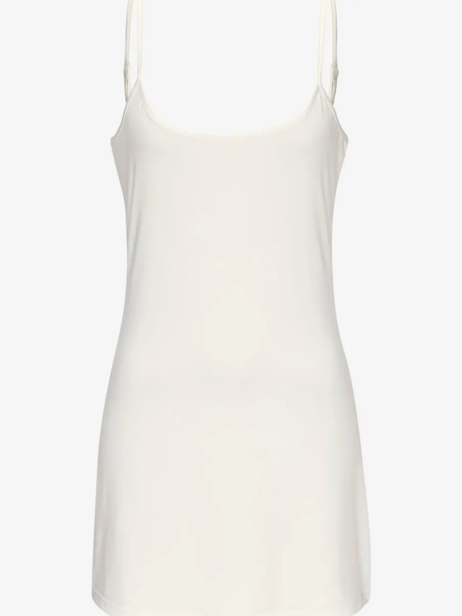 Robe en tricot légère à encolure ronde et sans manches