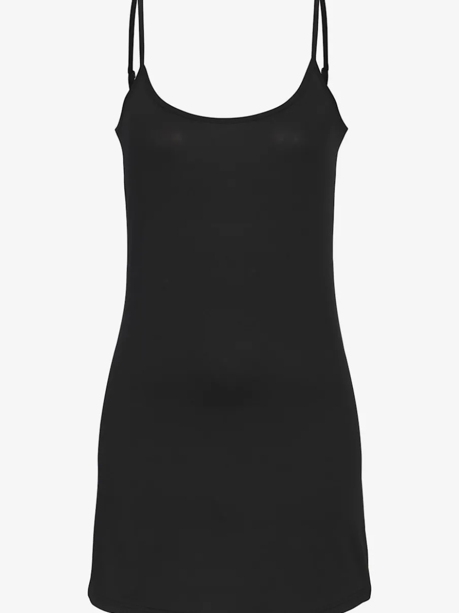 Robe en tricot légère à encolure ronde et sans manches