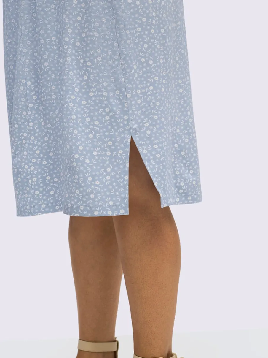 Robe à fleurs motif minimaliste