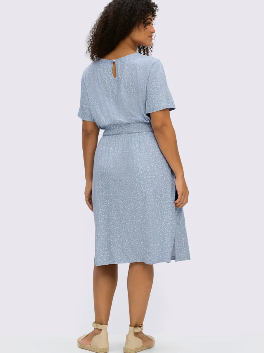 Robe à fleurs motif minimaliste