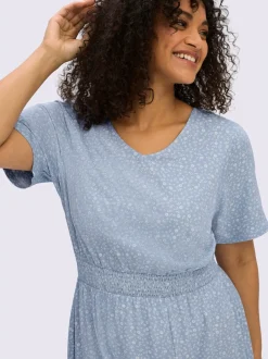 Robe à fleurs motif minimaliste