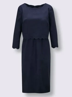 Robe fourreau 63% lyocell (tencel)