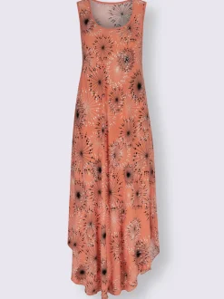 Robe imprimée avec col rond et coupe sans manches