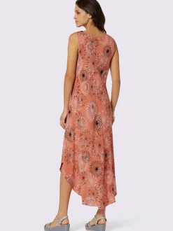 Robe imprimée avec col rond et coupe sans manches
