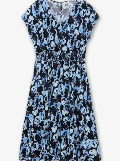 Robe imprimée encolure en v affinante