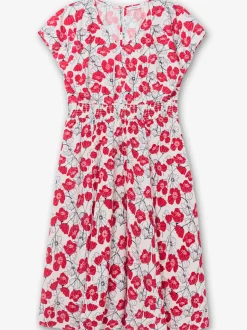 Robe imprimée encolure en v affinante
