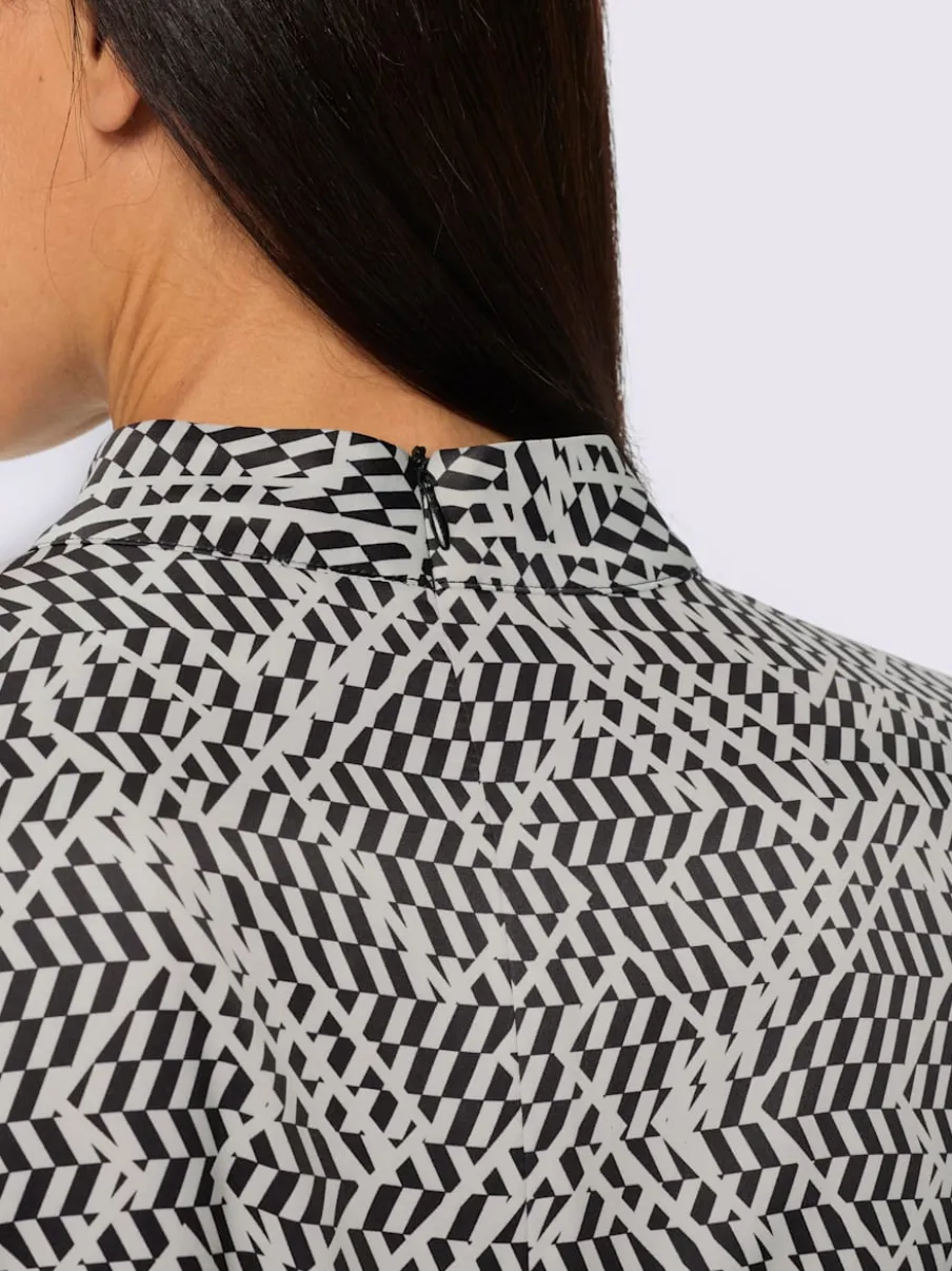 Robe imprimée superbe motif graphique