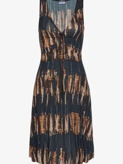 Robe jersey avec lien à nouer et bretelles larges