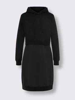 Robe légère à capuche avec manches longues et poches