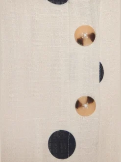 Robe longue d'été à encolure ronde avec larges bretelles froncées