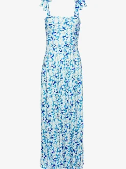 Robe longue encolure droite