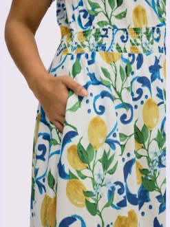 Robe longue encolure en v affinante