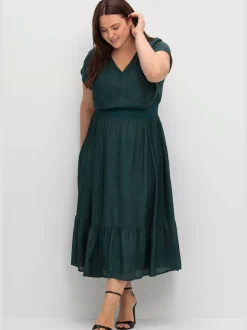 Robe longue mancherons