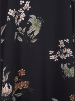 Robe patineuse courte à jupe évasée en coton