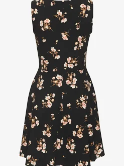 Robe patineuse à jupe évasée avec imprimé floral en jersey