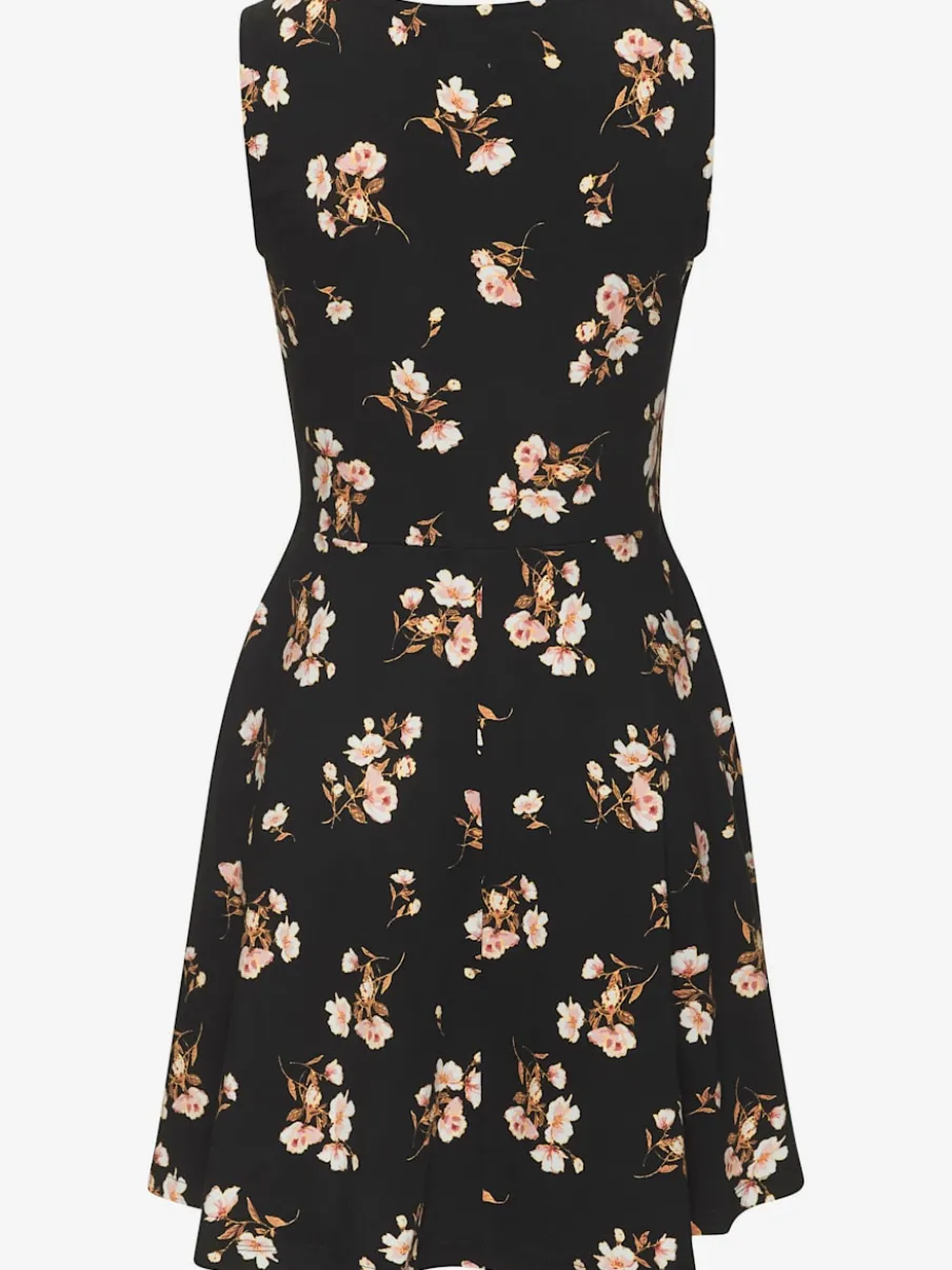 Robe patineuse à jupe évasée avec imprimé floral en jersey