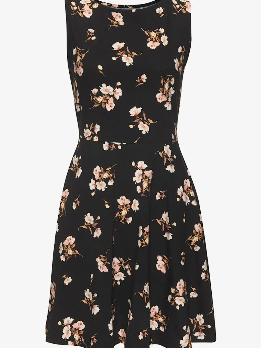 Robe patineuse à jupe évasée avec imprimé floral en jersey
