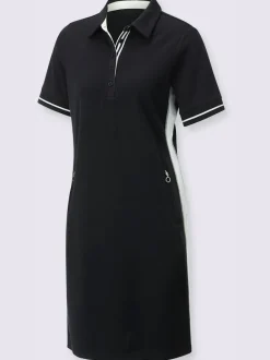 Robe polo avec col zippé et poches pratiques