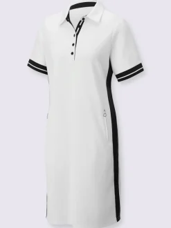 Robe polo avec col zippé et poches pratiques