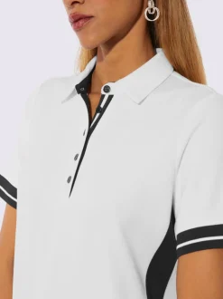 Robe polo avec col zippé et poches pratiques