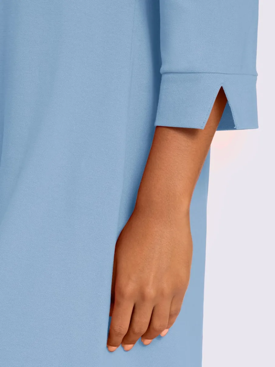 Robe polo classique avec col polo et manches 3/4