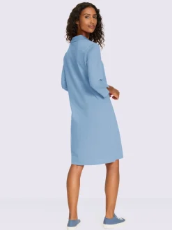Robe polo classique avec col polo et manches 3/4