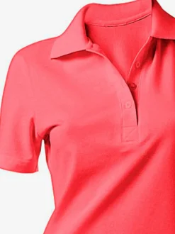 Robe polo à col classique et manches courtes en piqué doux