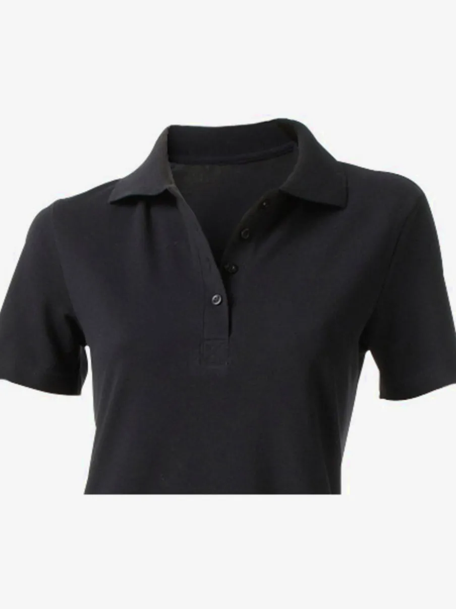 Robe polo à col classique et manches courtes en piqué doux
