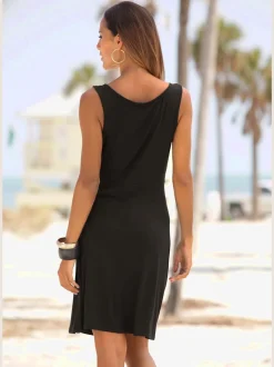Robe portefeuille en jersey à encolure cache-cœur fluide