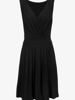Robe portefeuille en jersey à encolure cache-cœur fluide