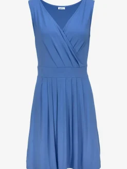 Robe portefeuille en jersey à encolure cache-cœur fluide