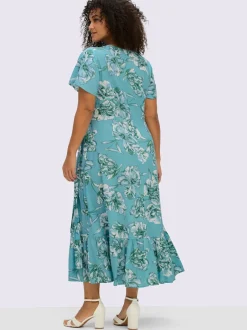 Robe portefeuille imprimé floral