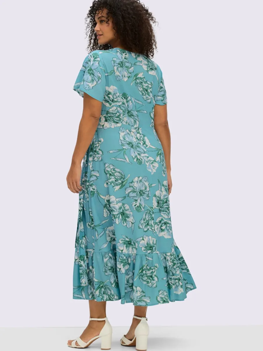 Robe portefeuille imprimé floral