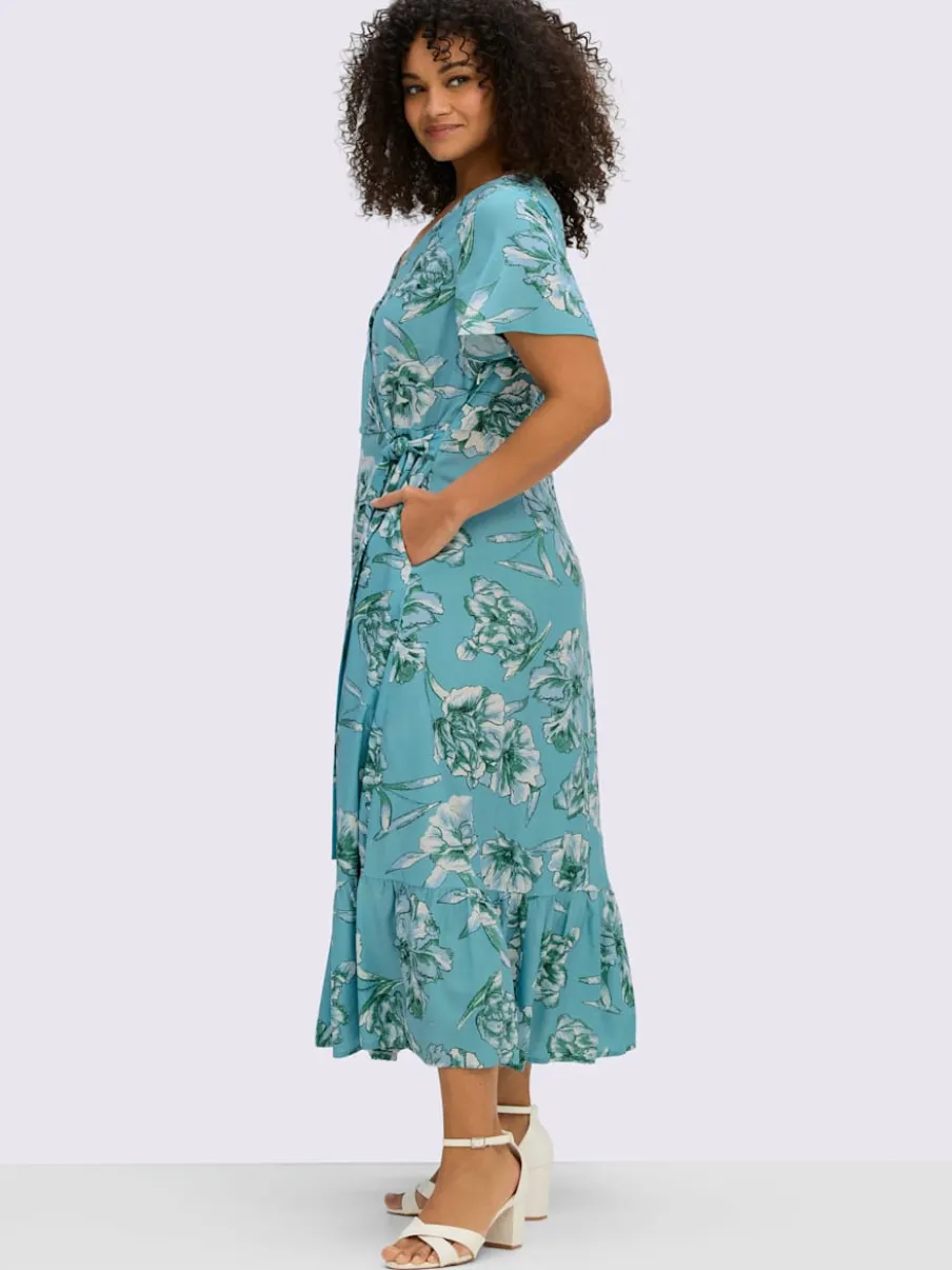 Robe portefeuille imprimé floral