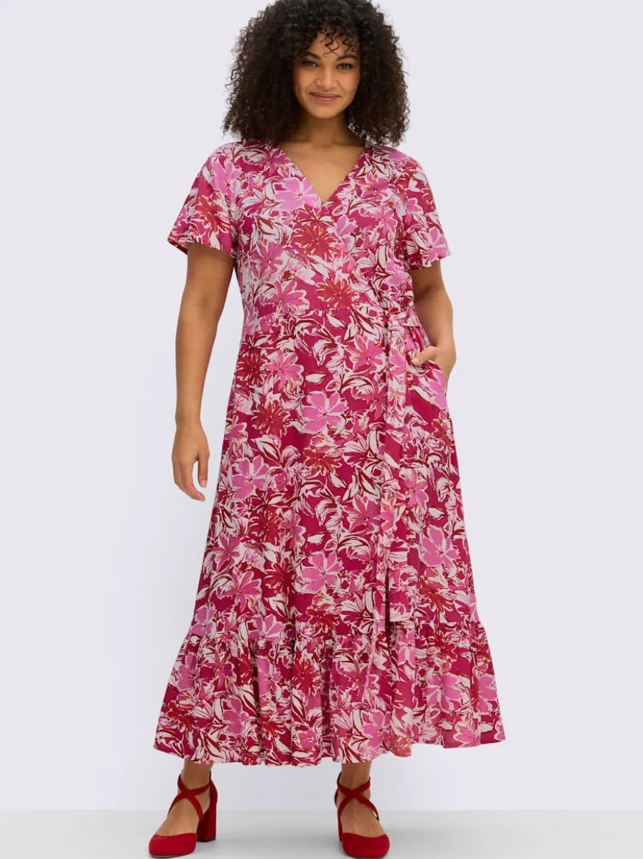 Robe portefeuille imprimé floral