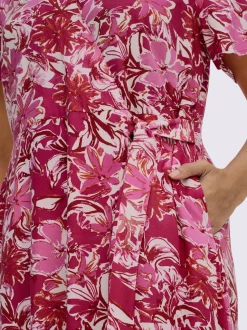 Robe portefeuille imprimé floral