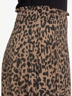 Robe sans manches en viscose avec imprimé animal.