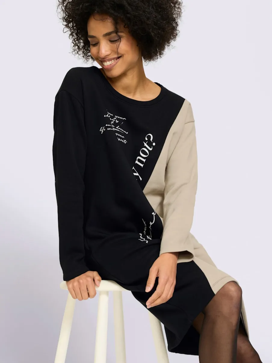 Robe sweat qualité coton doux sur la peau