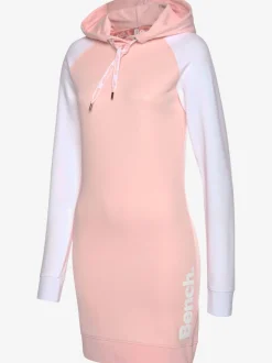 Robe sweatshirt à capuche avec logo et manches raglan