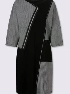 Robe tissée superbe mélange de matières