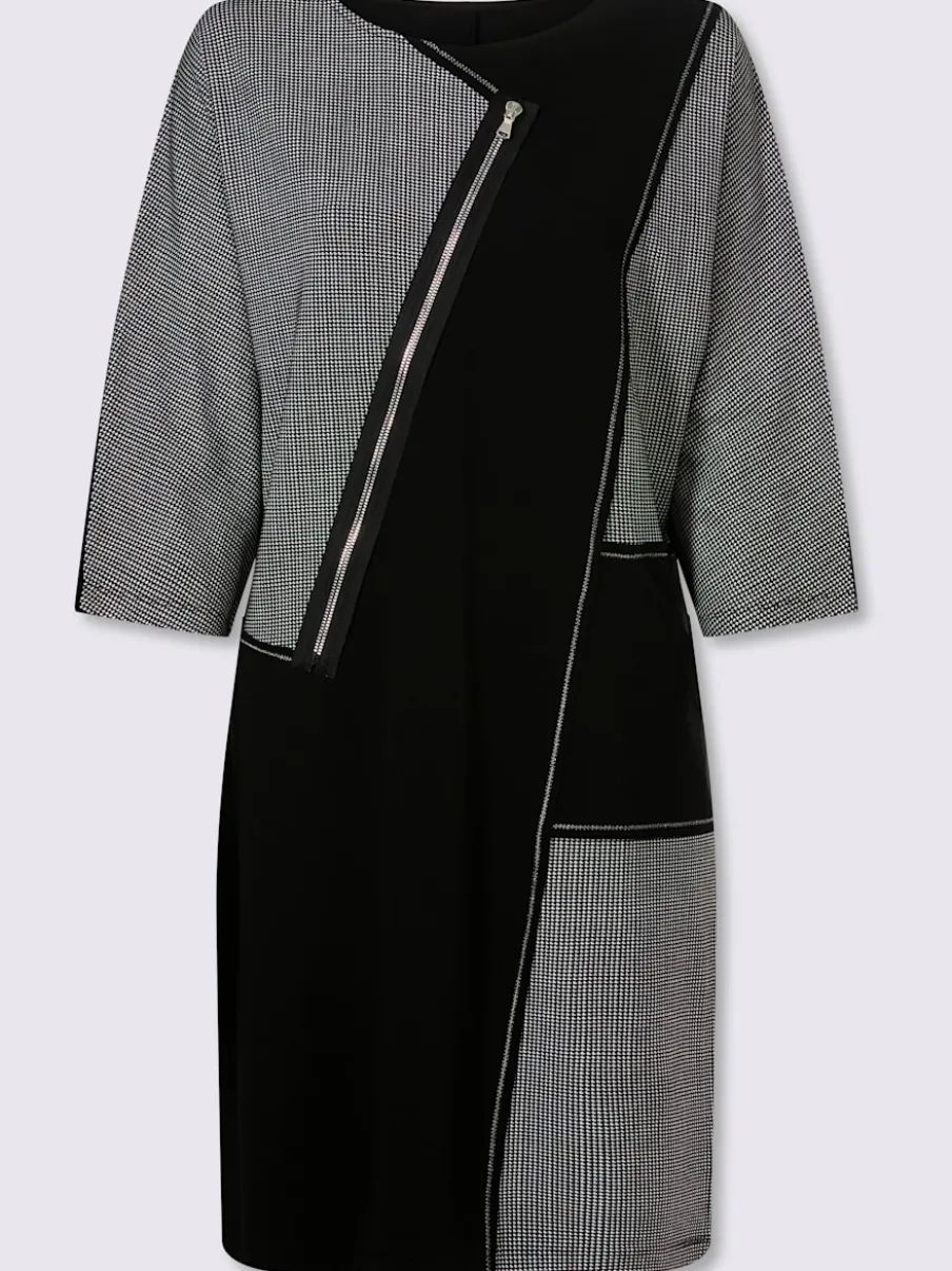 Robe tissée superbe mélange de matières