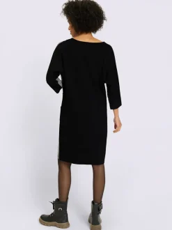 Robe tissée superbe mélange de matières