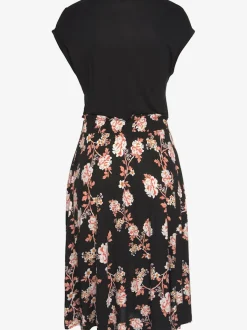Robe T-shirt avec jupe imprimée à large élastique