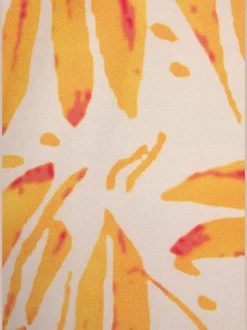 Robe tunique en viscose à manches courtes imprimée