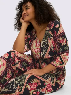 Robe évasée viscose