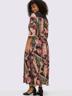 Robe évasée viscose
