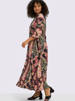 Robe évasée viscose