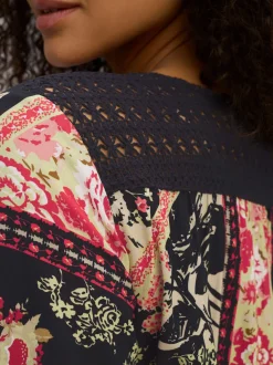 Robe évasée viscose