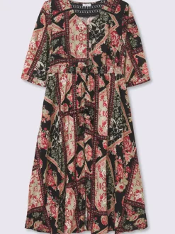 Robe évasée viscose