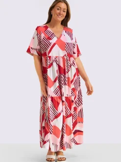 Robe évasée viscose